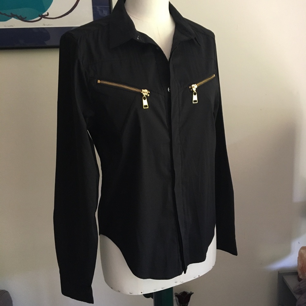 Diesel 'Black Gold' label - black shirt with gold accents